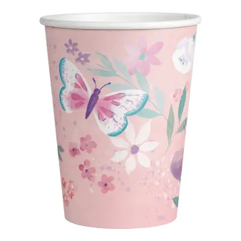Gobelets Papillon -Lot de 8
