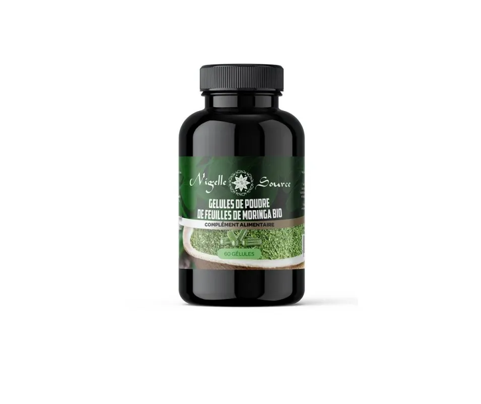 Gélules de poudre de feuilles de moringa BIO – NIGELLE SOURCE