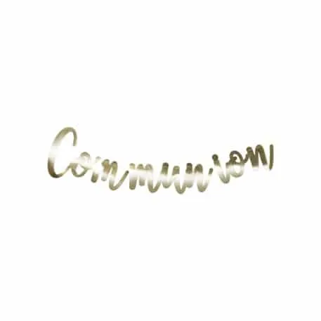 Guirlande « Communion »- Or