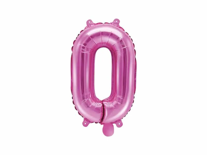 Ballon chiffre 0 – Rose