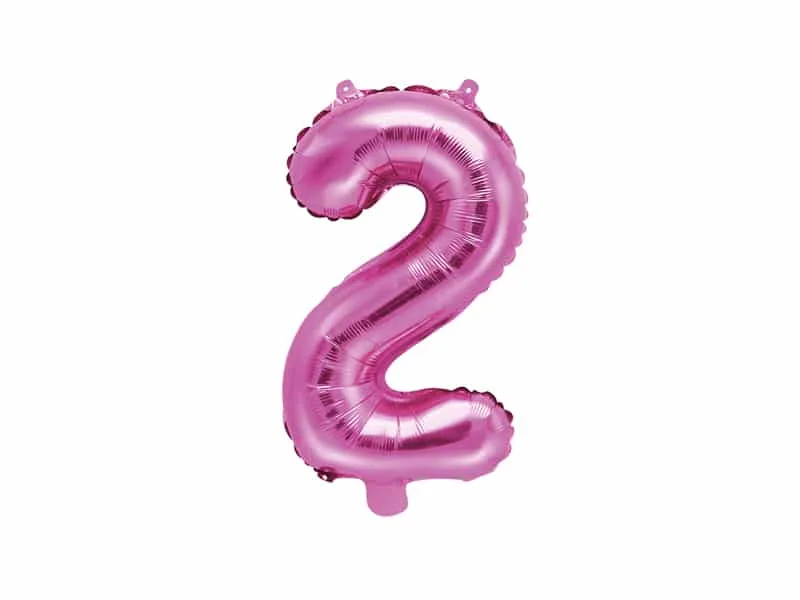 Ballon chiffre 2 – Rose
