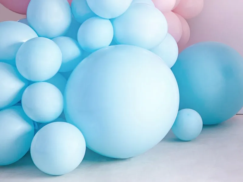 Ballon Géant – Bleu ciel pastel – 60 cm – Image 3