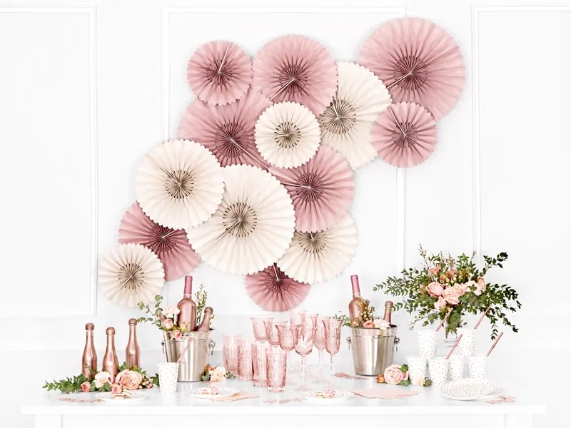 Assiette Rose à pois Or – Lot de 6 – Image 4